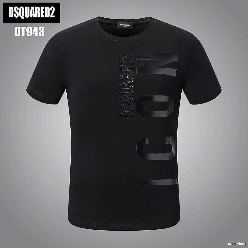 DSQUARED2 ICON Streetwear Black Short-sleeve T-shirt