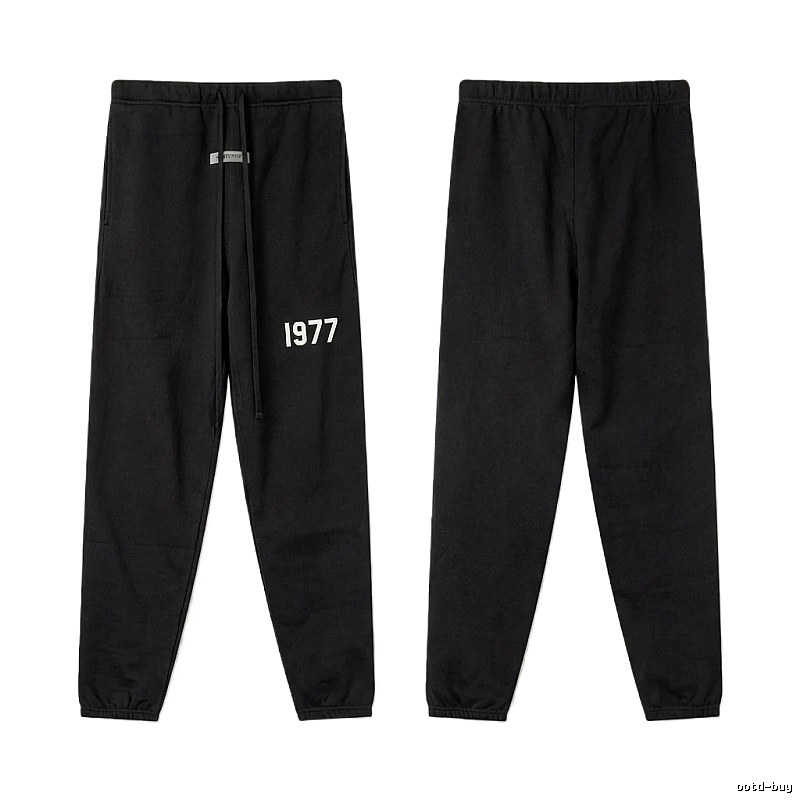 ESSENTIALS 1977 Minimalist Style Black Pants
