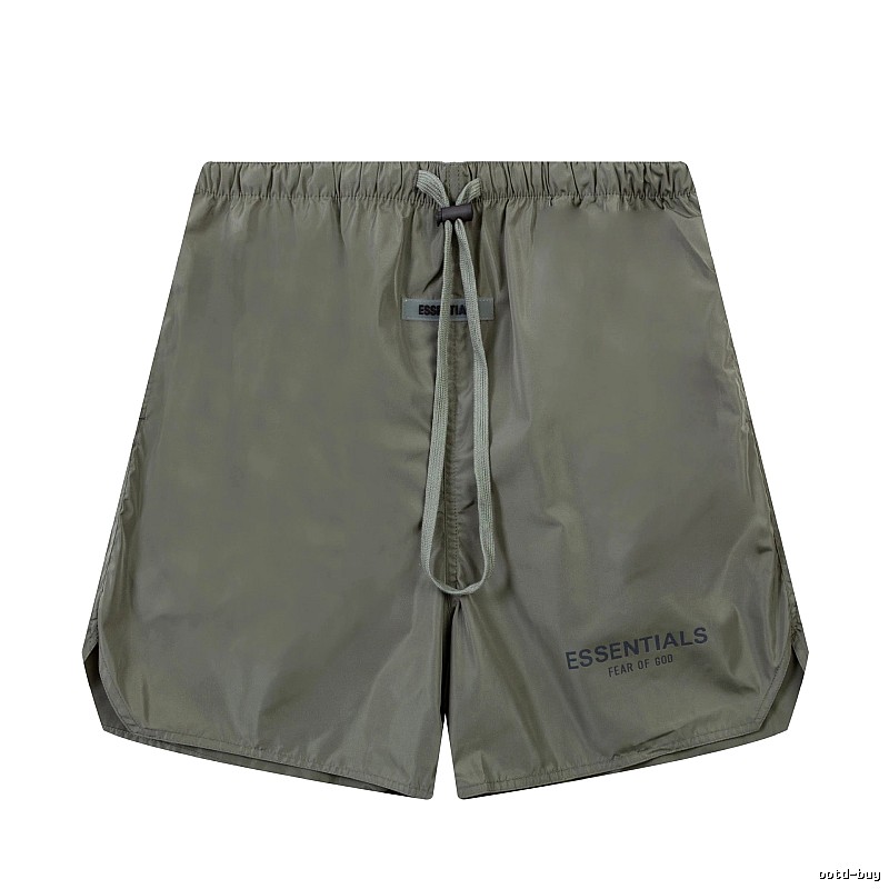 ESSENTIALS casual style military green shorts