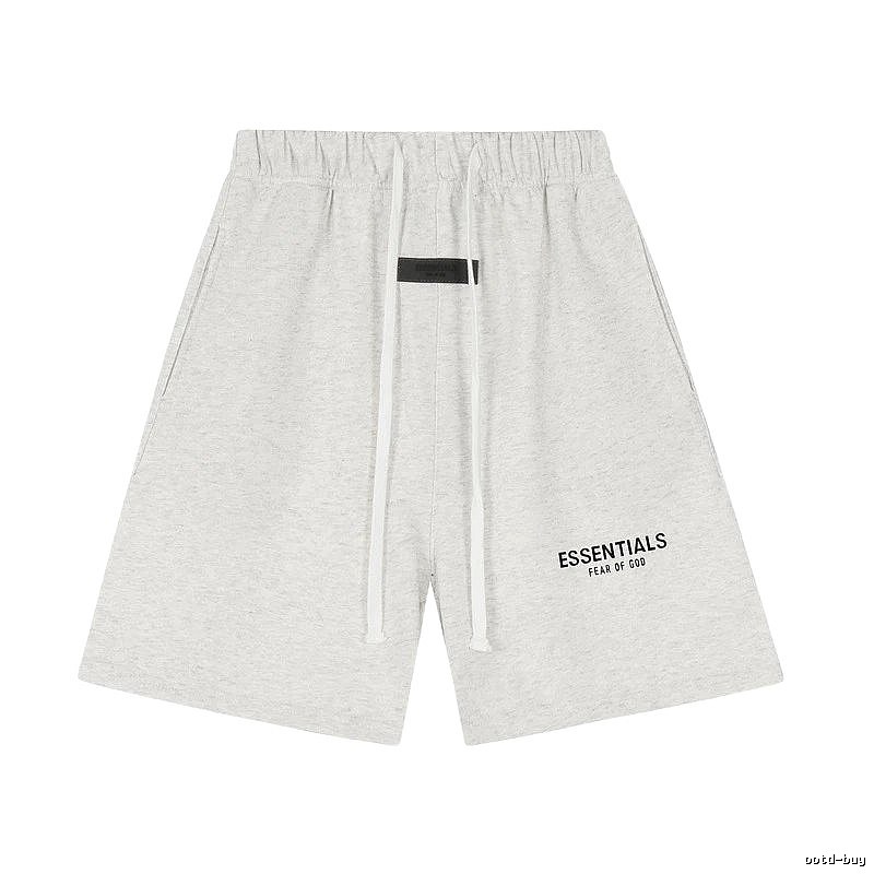 ESSENTIALS minimalist light gray shorts