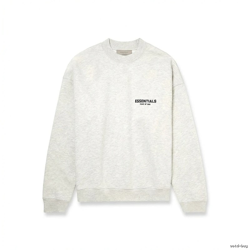 ESSENTIALS minimalist light gray sweatshirt