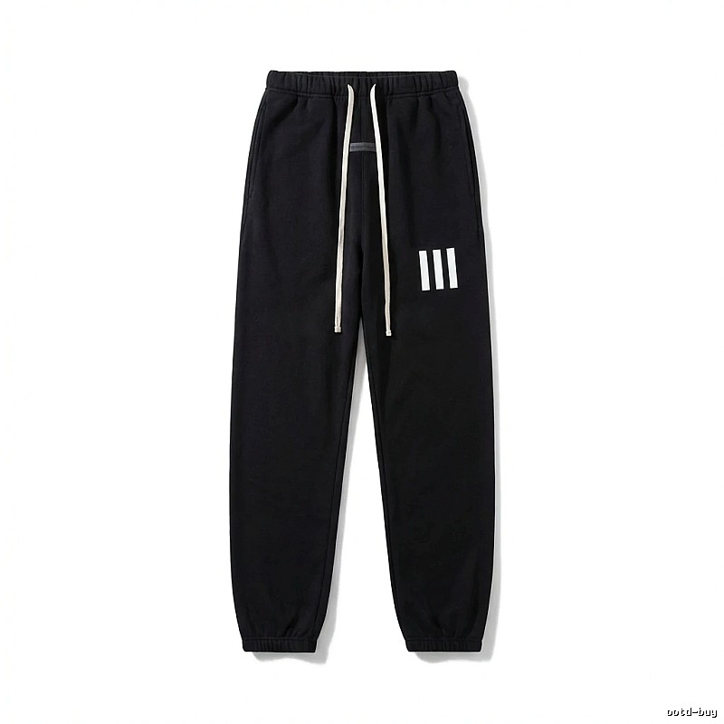 ESSENTIALS minimalist style black sweatpants