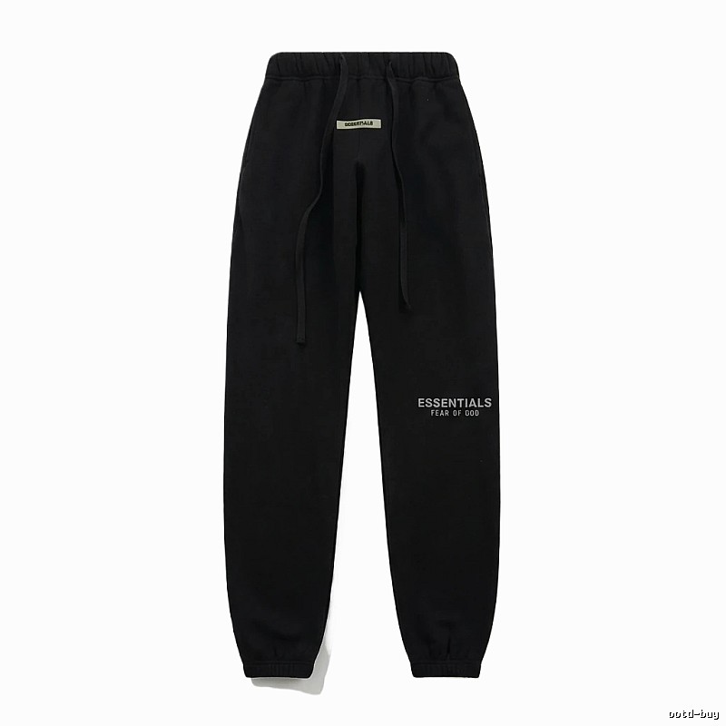 ESSENTIALS minimalist style black sweatpants