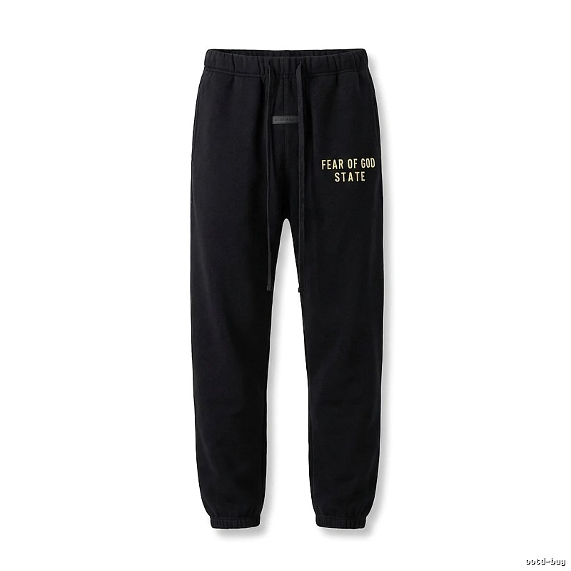 ESSENTIALS minimalist style black sweatpants
