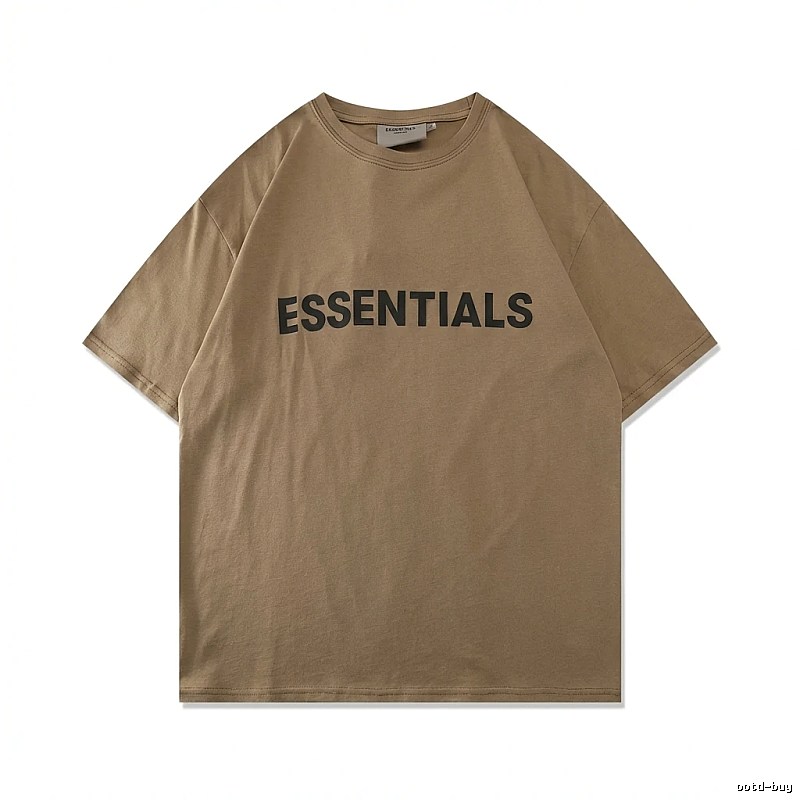 ESSENTIALS Minimalist Style Khaki T-shirt
