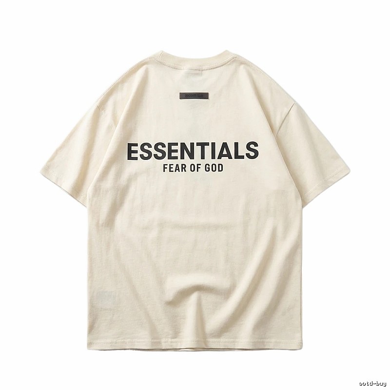ESSENTIALS minimalist style off-white T-shirt
