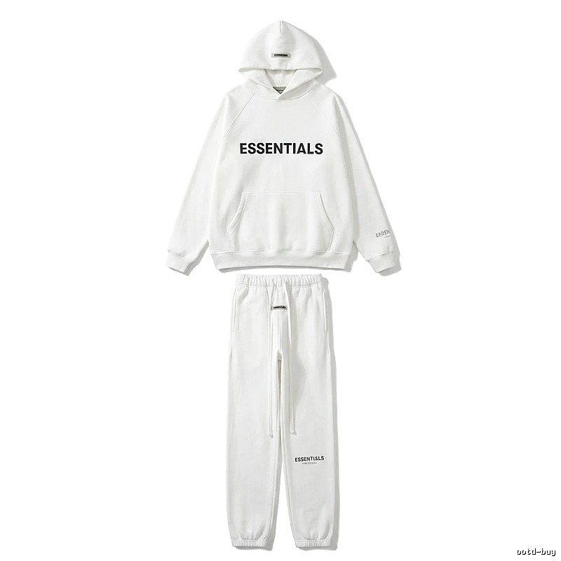 ESSENTIALS minimalist style white suit