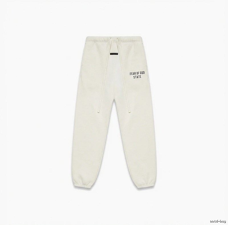 ESSENTIALS minimalist style white sweatpants