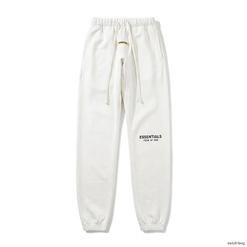 ESSENTIALS minimalist style white sweatpants