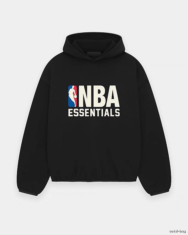 ESSENTIALS NBA-style black hoodie