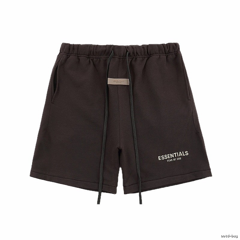 Essentials trendy brand dark coffee shorts