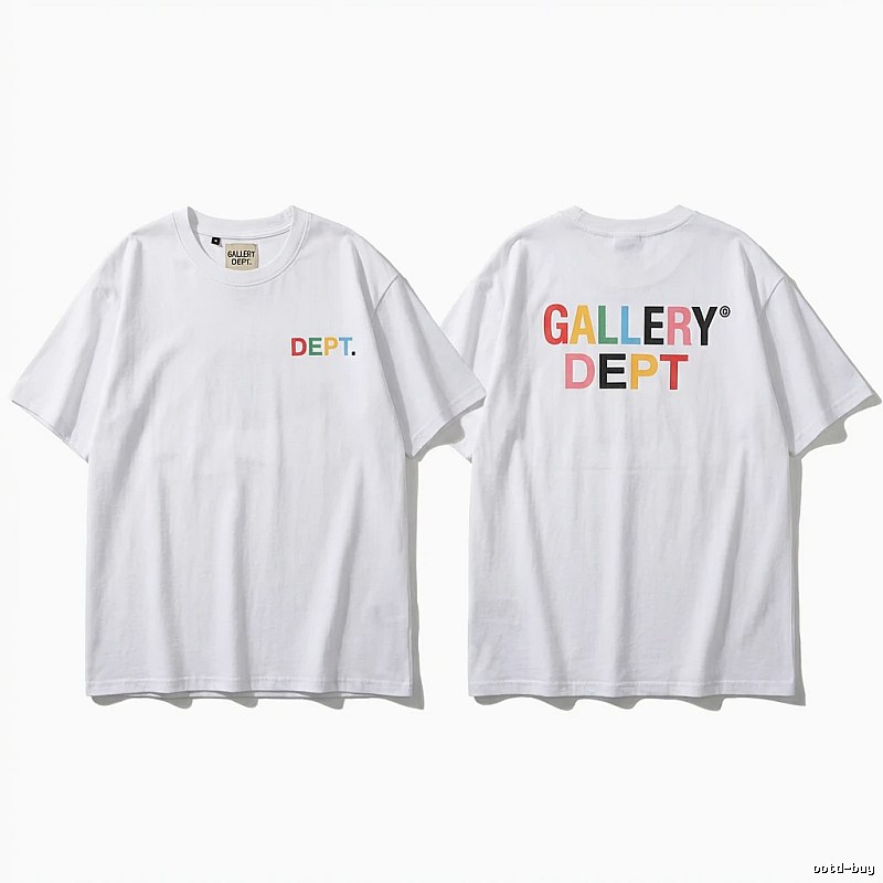 Gallery Dept Colorful Letter Style White T-shirt
