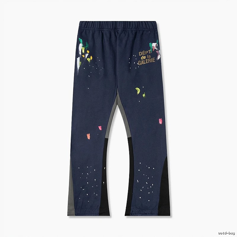 Gallery Dept graffiti-style dark blue sweatpants