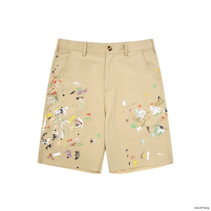 Gallery Dept Graffiti Style Khaki Shorts