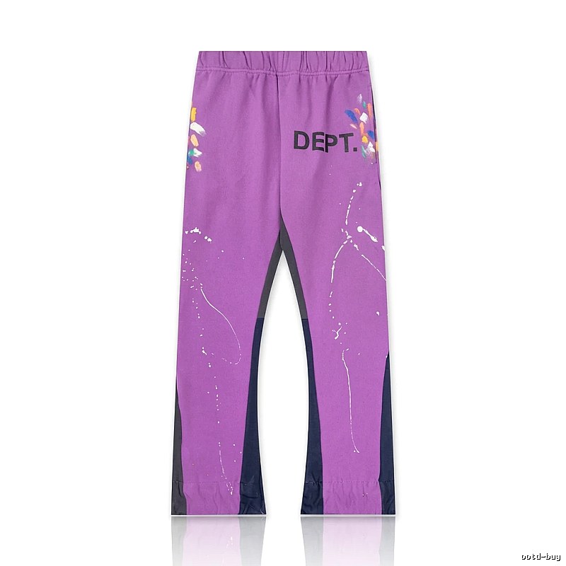 Gallery Dept Graffiti Style Purple Long Pants