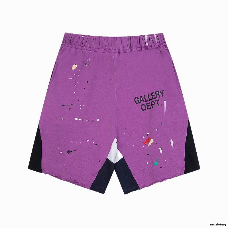 Gallery Dept. graffiti-style purple shorts