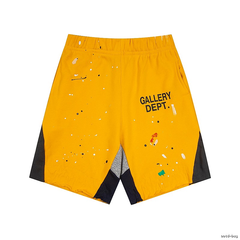Gallery Dept. Graffiti-style Yellow Shorts