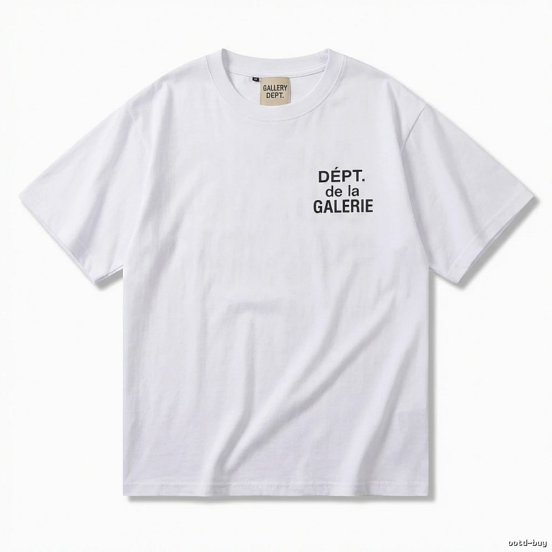 Gallery Dept Minimalist Style White T-shirt