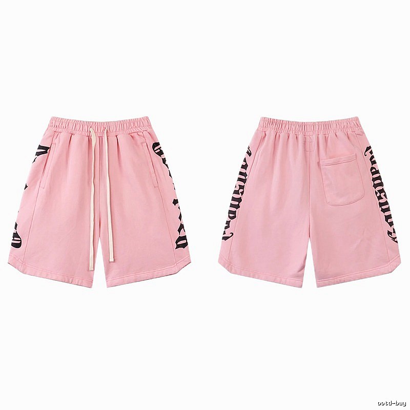 Godspeed Gothic Print Street Style Pink Shorts