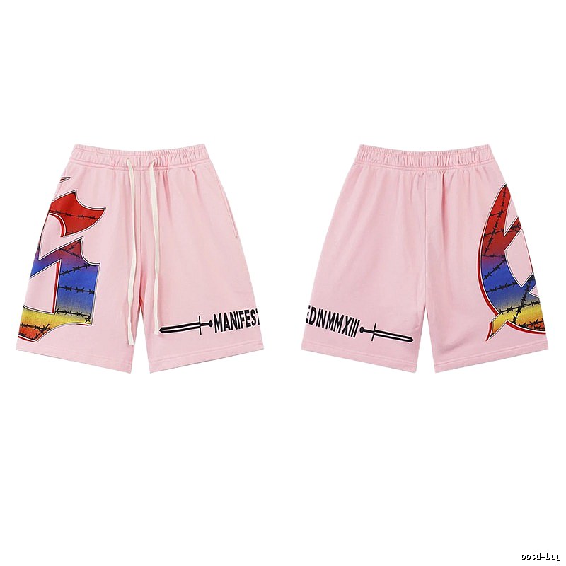Godspeed Gradient Print Street Style Pink Shorts