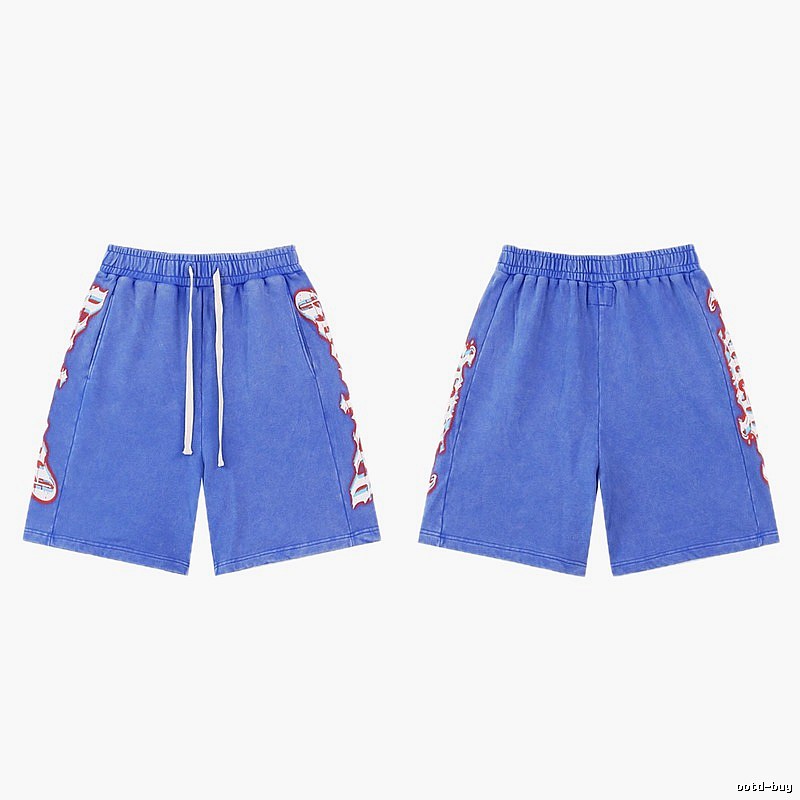 Godspeed Printed Street Style Blue Shorts