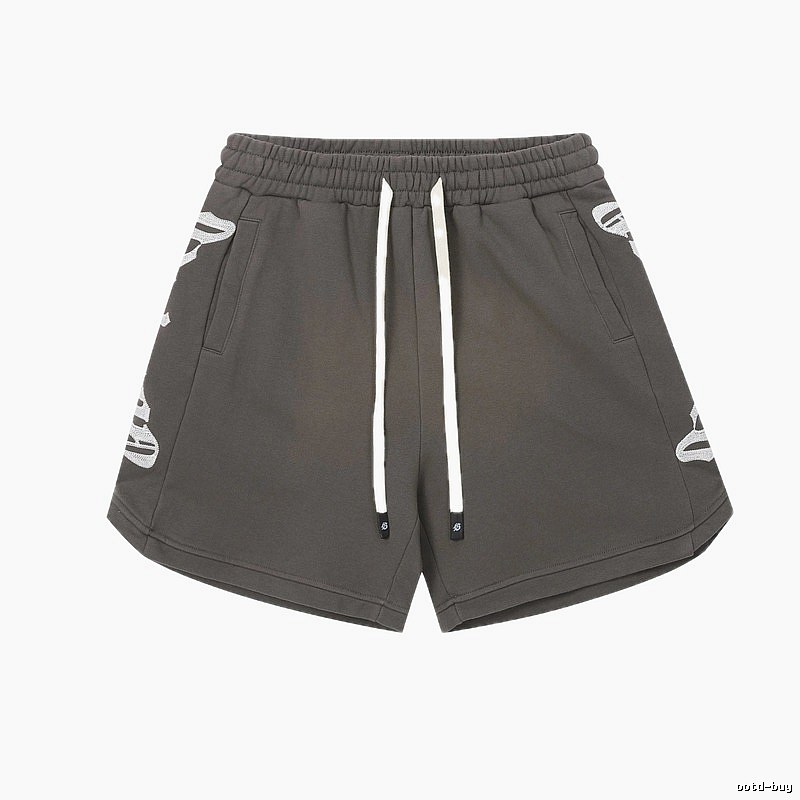 Godspeed Printed Street Style Charcoal Gray Casual Shorts