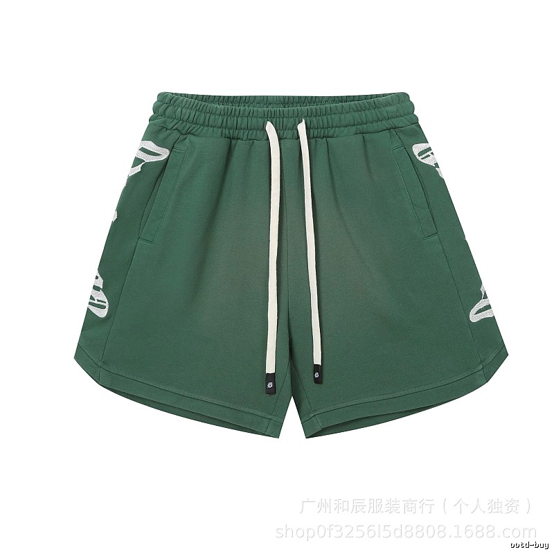 Godspeed Skeleton Print Street Style Green Shorts