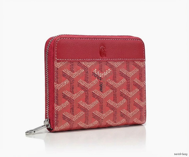 Goyard classic printed style red wallet