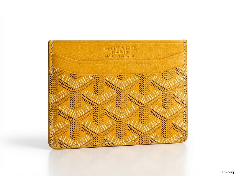 GOYARD Classic Yellow Card Holder