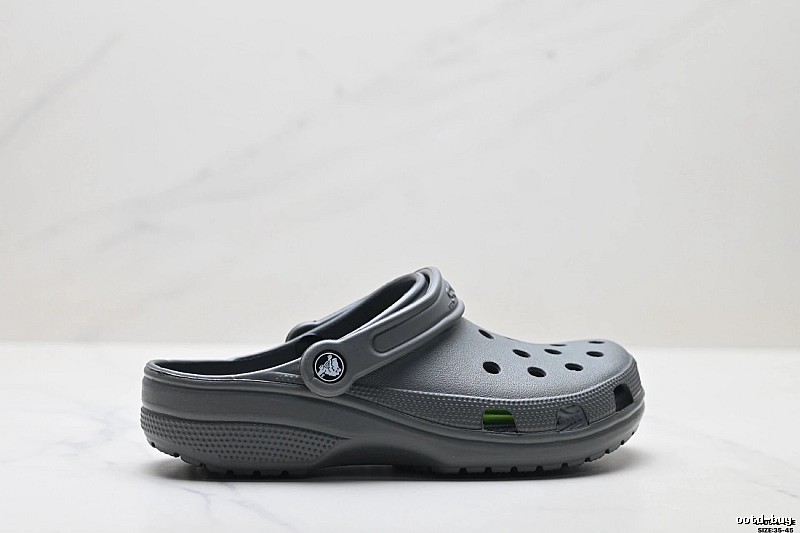 Grey casual style of Crocs clogs