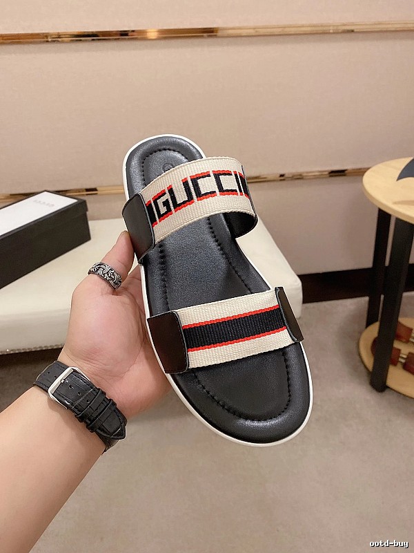 Gucci Classic Web Casual Color-block Slide Sandals