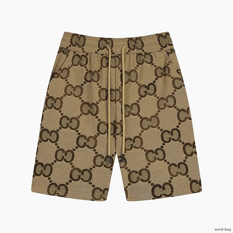 Gucci Double G Brown Retro Shorts