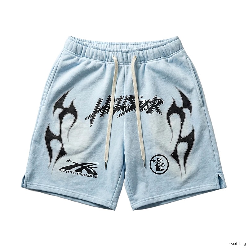 Hellstar dark style light blue shorts