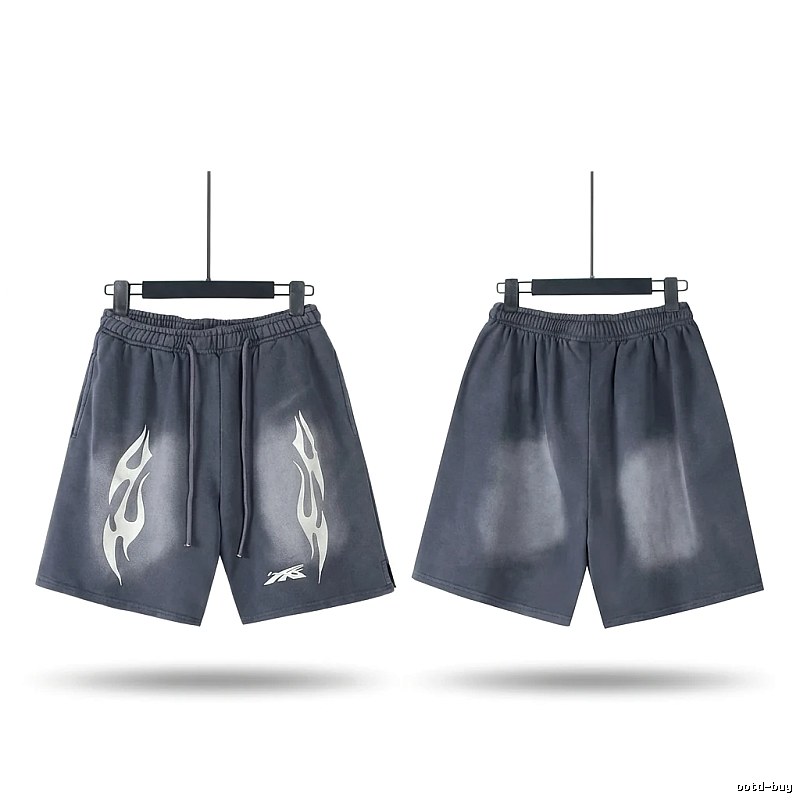 Hellstar Flame Dark Style Shorts