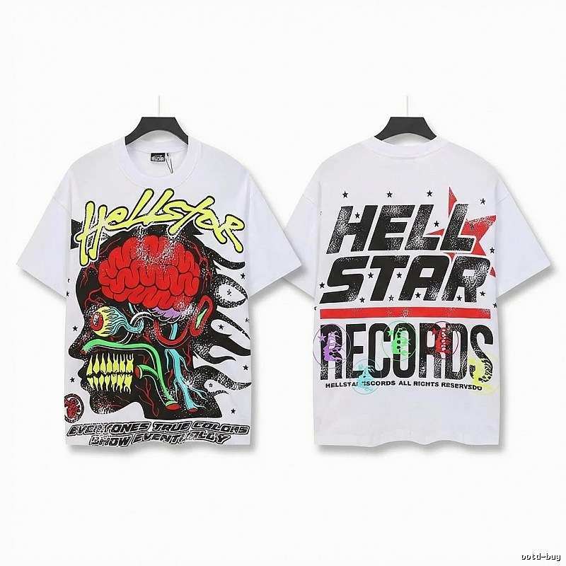 Hellstar Graffiti Style White T-shirt