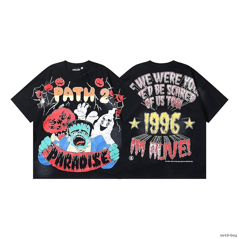 Hellstar Halloween Vintage Style Black T-Shirt