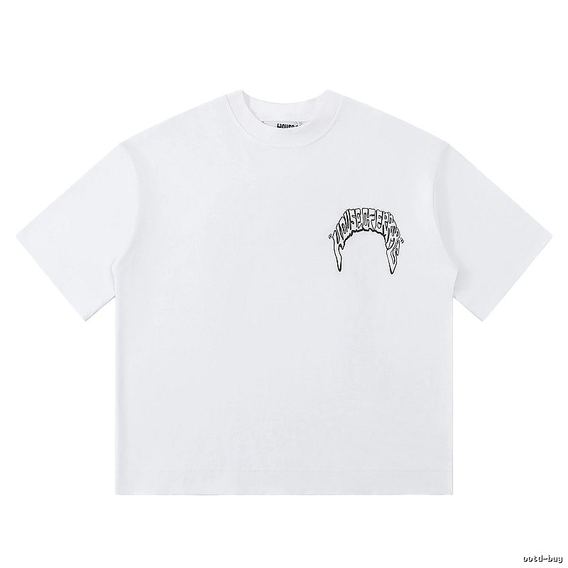 House of Errors Trendy White Short-sleeve Shirt