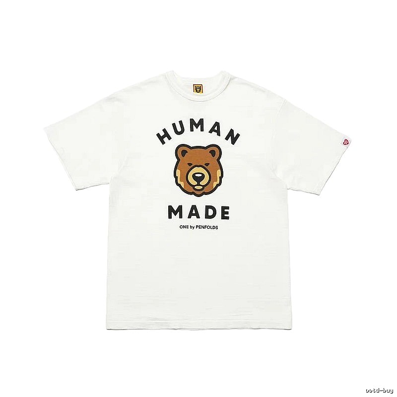 HUMAN MADE Bear Head Japanese Retro White T-Shirt