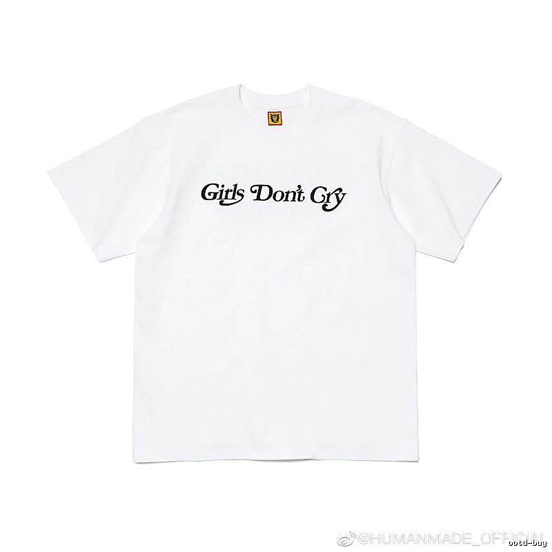 HUMAN MADE Co-branded Japanese Streetwear White Printed T-Shirt