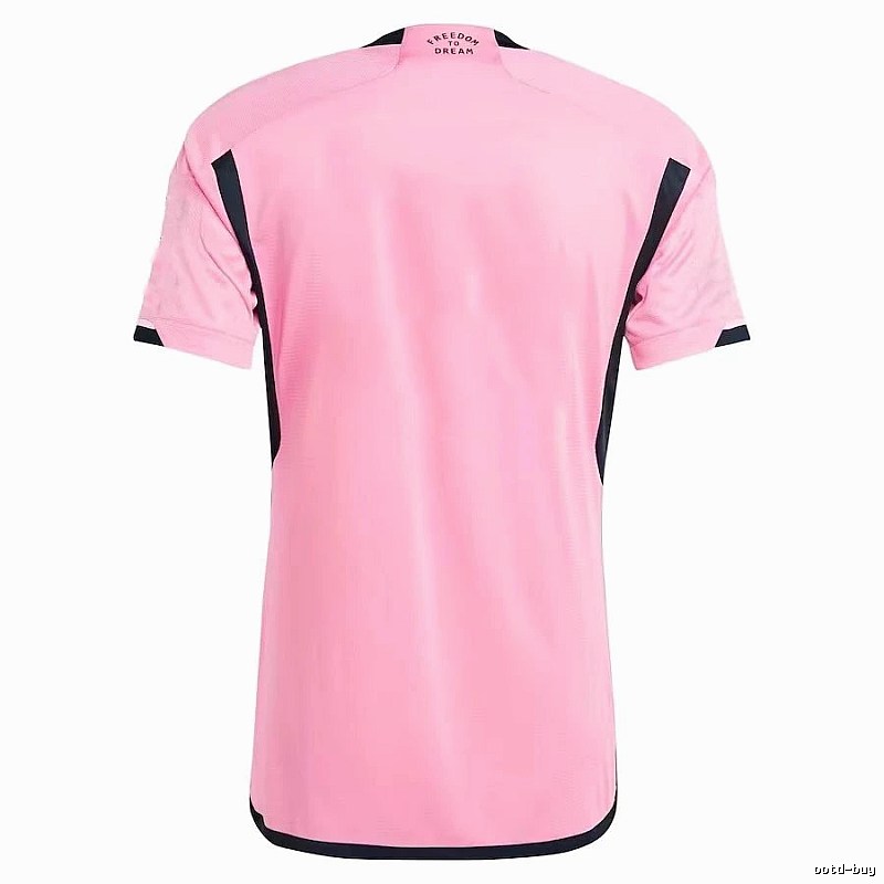 Inter Miami Logo Detail Messi #10 soccer jersey Pink Inter Miami with Relaxed Feel