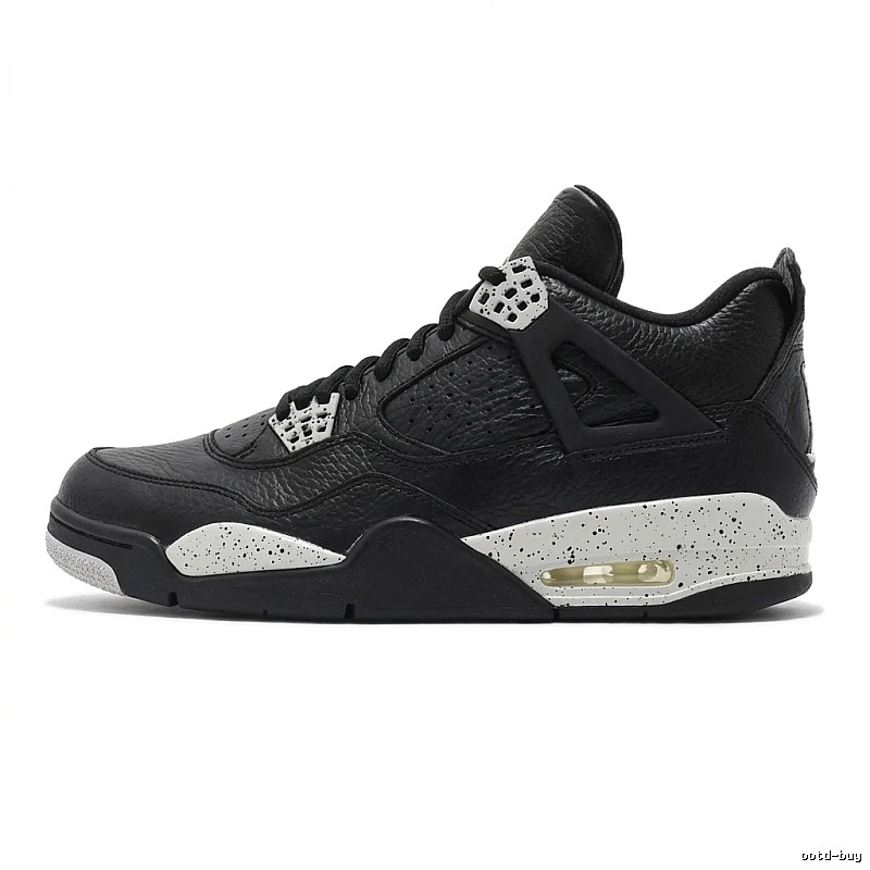 Jordan 4 Generation Black and White Trendy Cool Sports Shoes