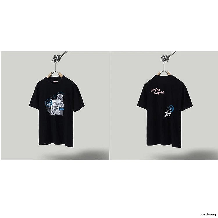 Jordan x TS Co-branded Street Style Black T-shirt