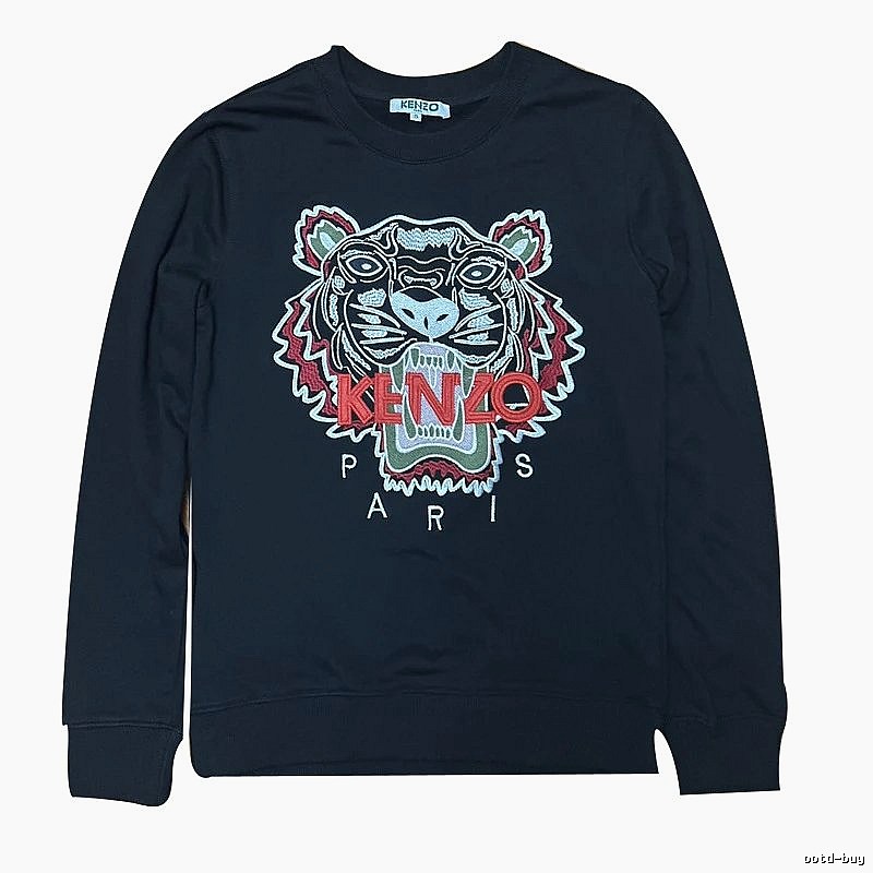 Kenzo Style Kc55 Tiger SweatShirt Casual Layering Graphic