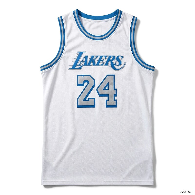 Kobe Lakers retro-style white jersey