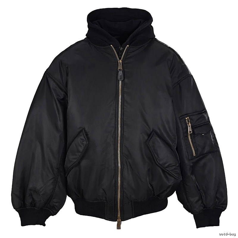 Layering C.P. Flight Bomber Jacket with sleeve utility zip