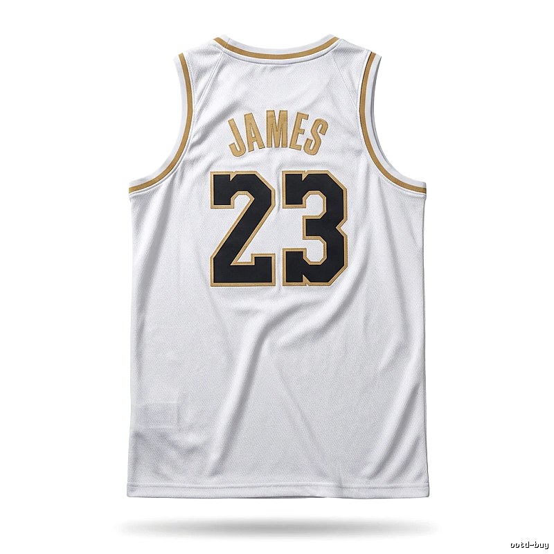 LBJ No. 23 basketball wind white jersey