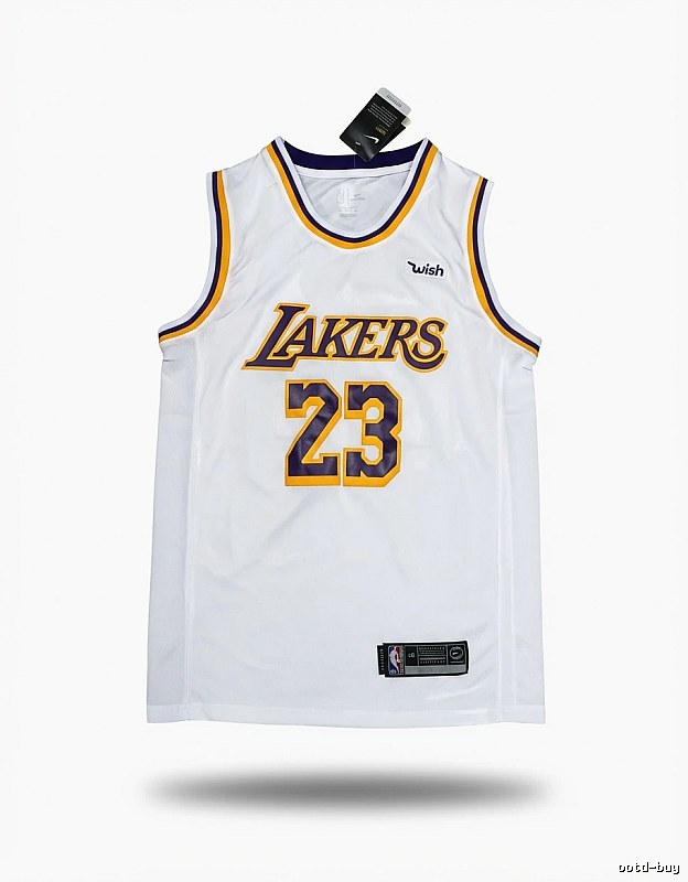 LBJ's retro white jersey of the Lakers