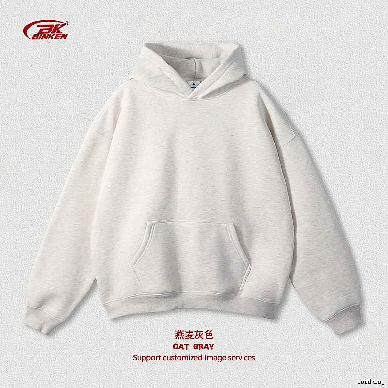 Lightweight Pullover hoodie Navy Blank Kangaroo for Trend Styling