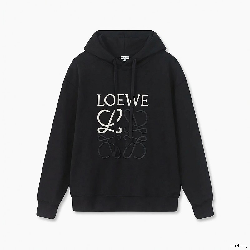 LOEWE letter embroidery style hoodie