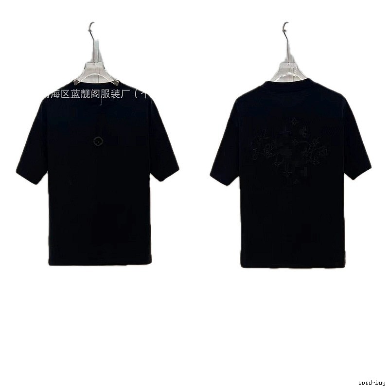 Louis Vuitton Monogram Trendy & Cool Black Short-sleeve T-shirt
